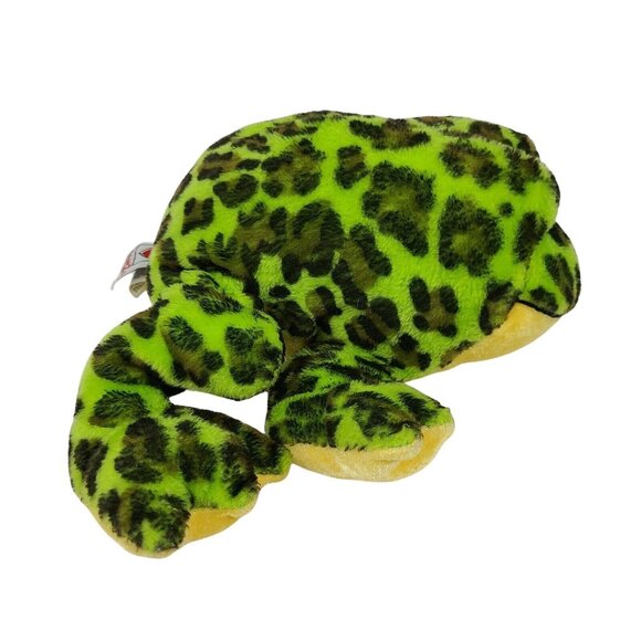 Ganz Webkinz Bullfrog 9 in Plush Frog Green Black Spotted Stuffed Animal NO CODE - Picture 5 of 9